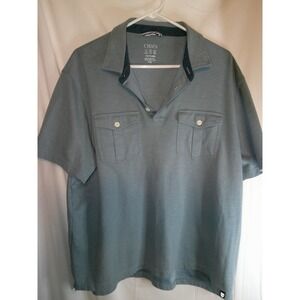 Chaps Moisture Wicking Polo‎ Shirt Short Sleeve Utility Pockets XXL
